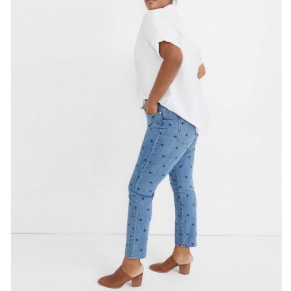 RARE Madewell High-Rise Slim Boyjean Starry Night